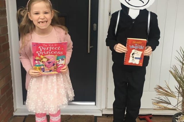 Nicola Hollingsworth - Elsa and George as The Not So Perfect Princess and Diary of a Wimpy Kid