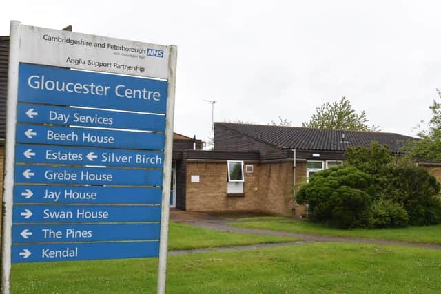 The Gloucester Centre in Orton Longueville prior to its demolition.
