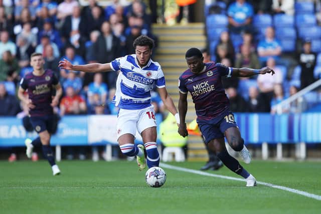 Ephron Mason-Clark scored the opening goal of the game for Posh. Photo: Joe Dent.