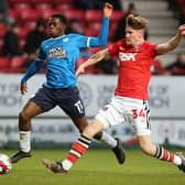 Kwame Poku in action for Posh at Charlton on Boxing Day. Photo: Joe Dent/theposh.com.