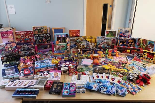 Some of the gifts donated to the appeal