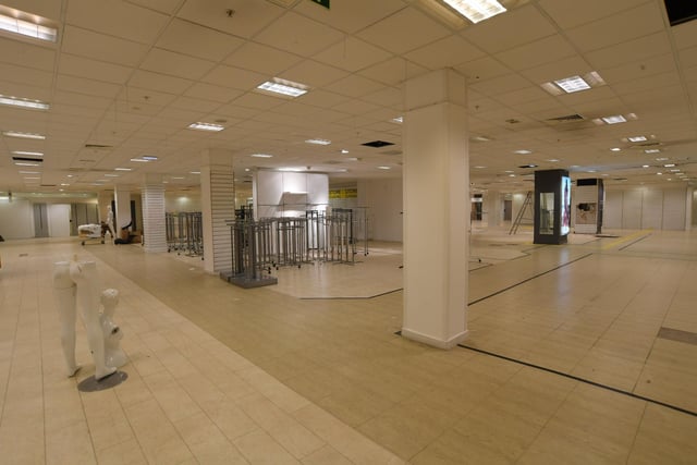 The empty and closed Beales store in Peterborough.