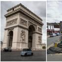 March's Coronation Fountain has been compared to Paris's Arc de Triomphe