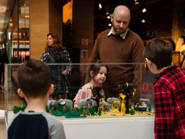 Brick Wonders exhibition at Queensgate
