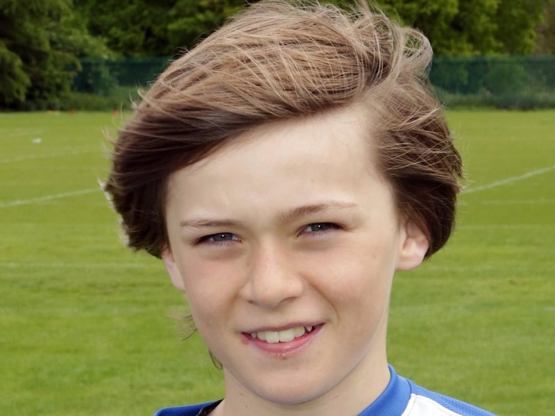Harrison Burrows as an under 12 player with Posh.