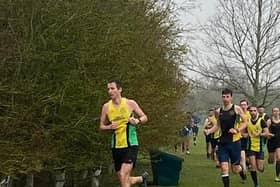 Darren Wells of Yaxley Runners during the final Frostbite League race of the season.
