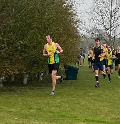 Darren Wells of Yaxley Runners during the final Frostbite League race of the season.