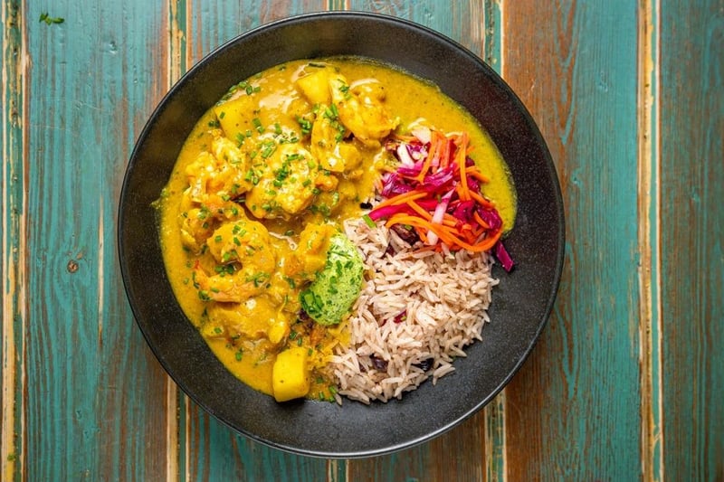 Trini curry prawn - new at Turtle Bay in Peterborough city centre