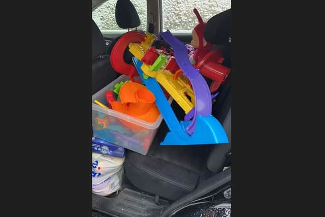 Some of the toys donated by Social Work students at Anglia Ruskin University Peterborough.