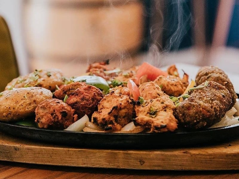 Tap & Tandoor vegan mixed grill