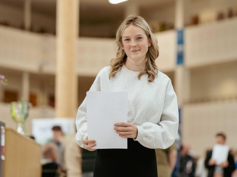 Gaby Maurice from Thomas Clarkson Academy was happy with her results