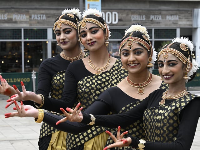 The Diwali celebrations in Peterborough city centre