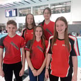 The Deepings squad which competed at Derventio (l-r) Jacob Briers, Mieke McDonald, Millie Herrick, Kendra Greenwood-Covell, Eloise Walker. Not pictured, James Cash.