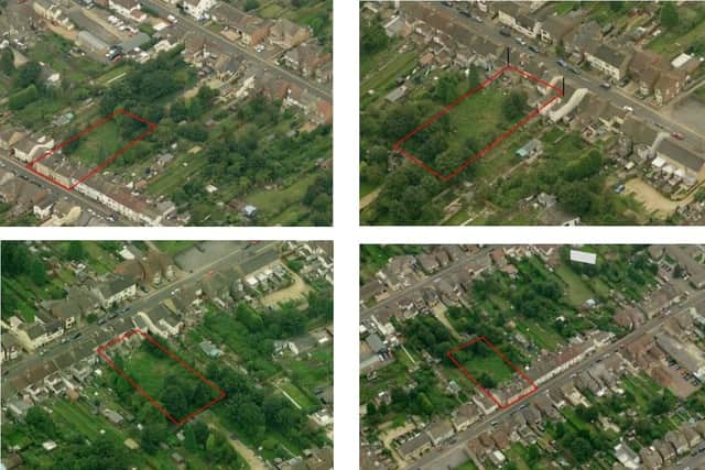 A view of the site from above.