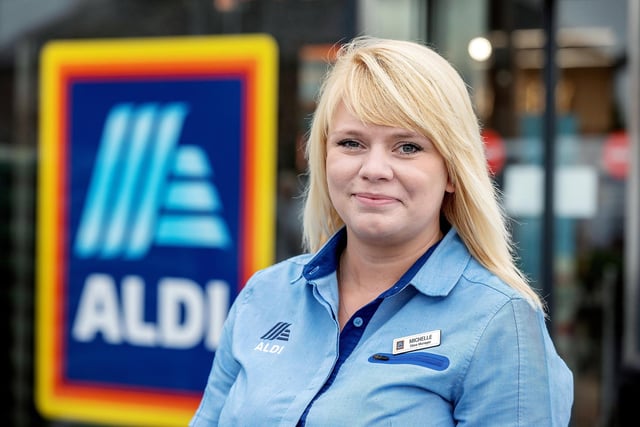 Store Manager Michelle Wilson at the new Aldi store in Eastrea Road, Whittlesey, Peterborough