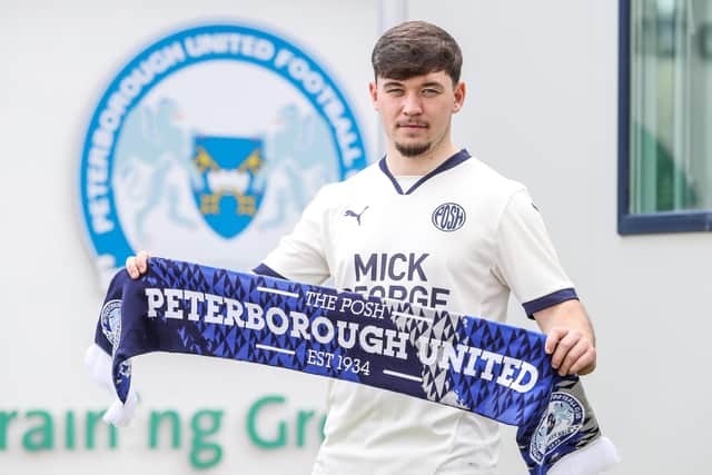 Chris Conn-Clarke moved to Posh from Altrincham. Photo Joe Dent/theposh.com.