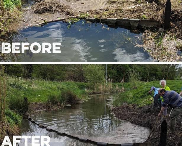 Werrington Brook Boom - Before and After