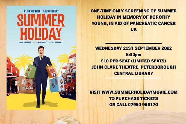 The screening will be at the John Clare Theatre, at Peterborough Central Library, on September 21 this year. Chris hopes to sell all 144 tickets.