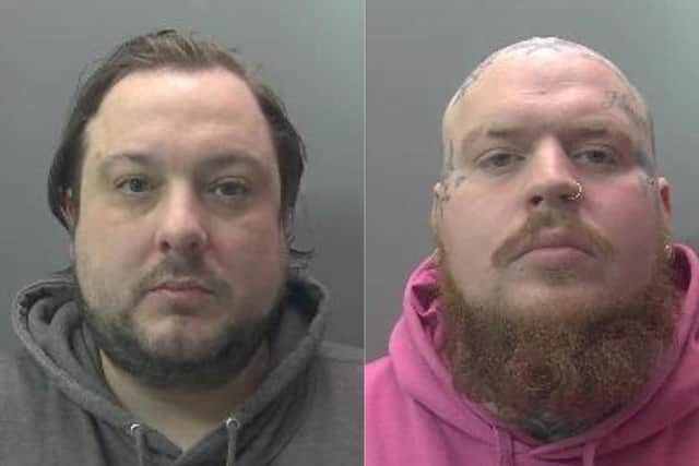 Pictured from left: Benjamin Hollis, 41 and Joshua Longland, 33.