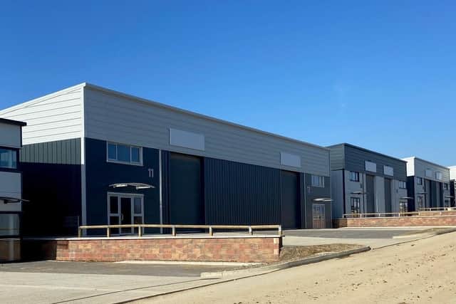 This image shows Enterprise Park, in Yaxley,