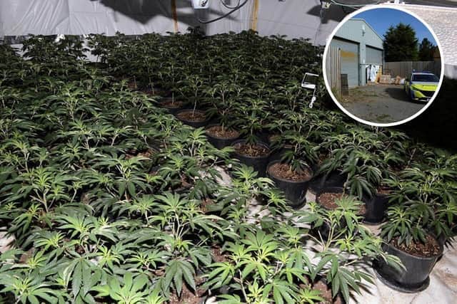 Police raided the property on Saturday