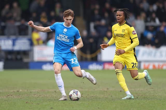 Hector Kyprianou in action for Posh at Burton Albion. Photo Joe Dent/theposh.com