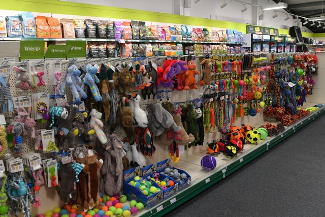 Pet products at the Waterside Garden Centre, Baston