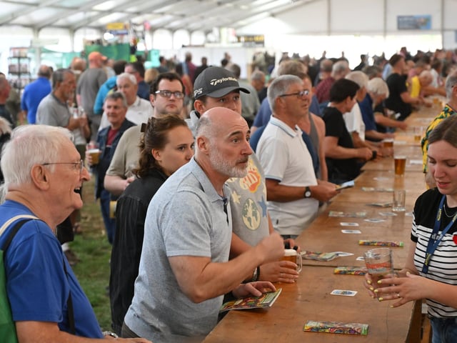 There are nearly 300 different beers on offer
