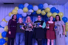 Orton Park CC award winners, from the left, Sunita Arjune, Nicky Noble, Jo Vale, Georgia Durham, Amelia Roberts, and Lynette Durham. Photo Keely Durham.