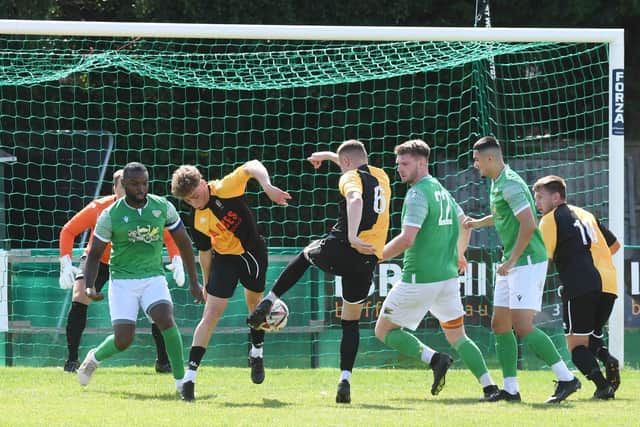 Great Yarmouth equalise against FC Peterborough. Photo: David Lowndes.