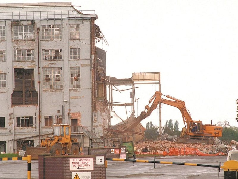 The demolition of the British Sugar site off Oundle Road in Woodston in the late 1990s