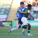 Action from Plymouth v Posh in the first round of last season's Carabao Cup. Photo: Joe Dent/theposh.com.