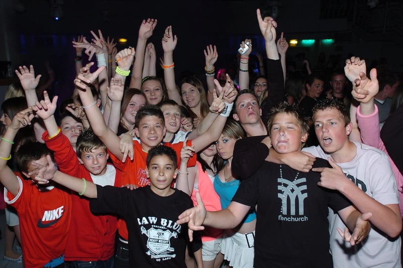 2009 - and youngsters at "Nappy night" at Liquid nightclub in Peterborough