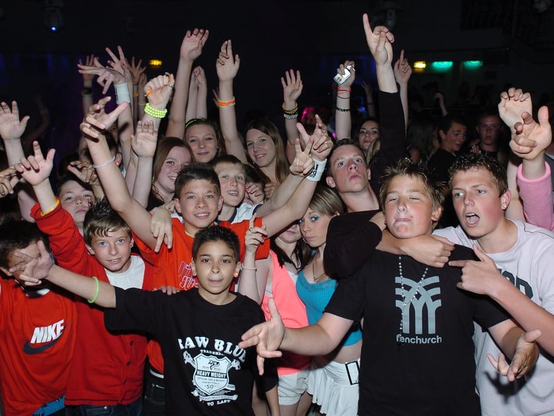 2009 - and youngsters at "Nappy night" at Liquid nightclub in Peterborough