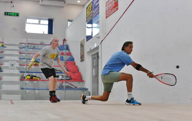 Racquetball action from the National Series tournament at Bretton Gate. Photo: David Lowndes.