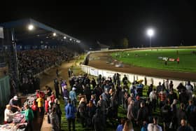 Fans at the 'Farewell to Showground' meeting at the weekend. Photo: David Lowndes.
