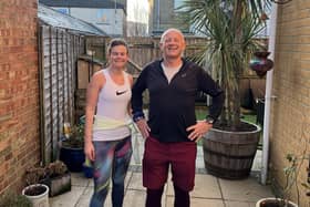 Andrew Flatters and daughter Katie will be running the 2024 London Marathon to raise money for cot death charity, The Lullaby Trust