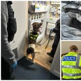 Police carried out the operation this week, making multiple arrests and seizing a range of items