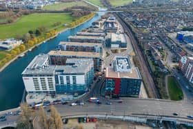 I asked some of those behind the new Fletton Quays housing what community facilities were being incorporated into the new development.
Photo: Peterborough From Above