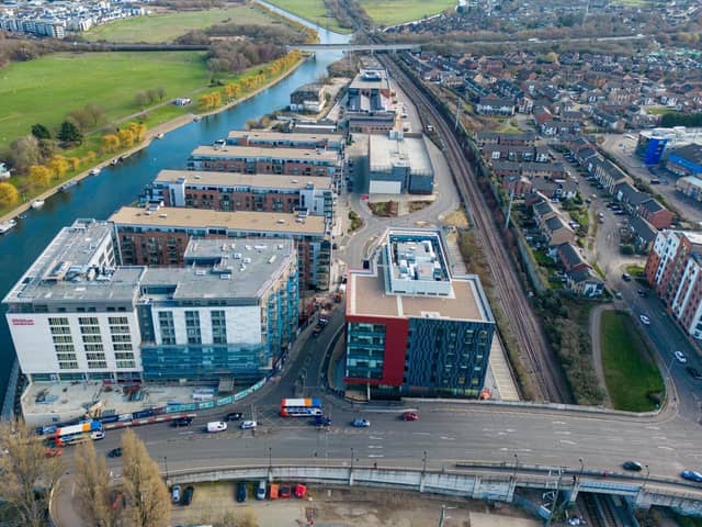 I asked some of those behind the new Fletton Quays housing what community facilities were being incorporated into the new development.
Photo: Peterborough From Above