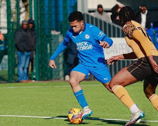 Benji Marcano-Williams in action for Peterborough United U18s. Photo: Joe Dent.