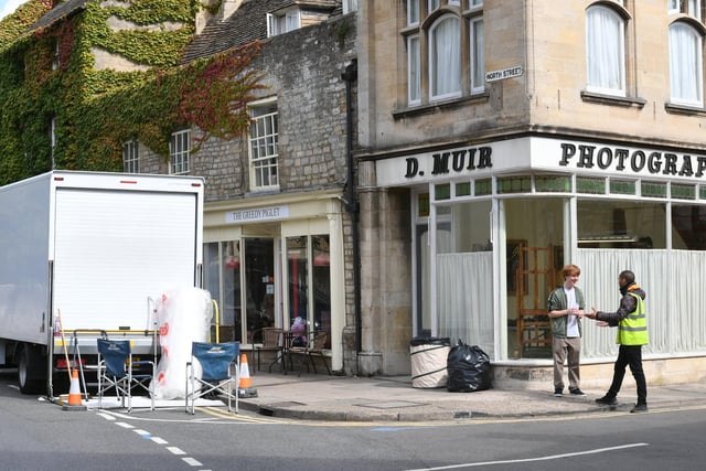 Filming is taking place on North Street