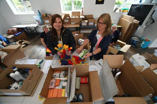 Alla Irodenko left her NHS job to help a team of volunteers at St Olga Ukrainian Catholic Church, in Woodston, Peterborough, to sort, pack and deliver full lorry-loads of food and supplies directly to Ukraine.