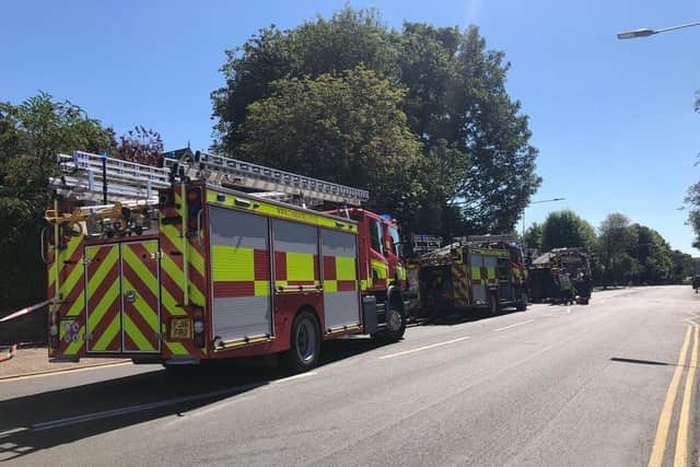 A number of fire crews were called to the scene of the blaze