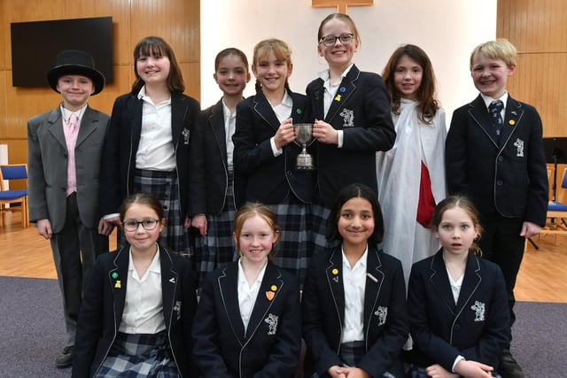 Peterborough Drama Festival 2024:  Choral Speaking class entrants from Laxton Junior School, Oundle