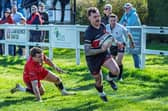 There was another try for Rian Hamilton for Oundle against Westcombe Park. Photo Matt Fleming.