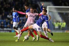 Kai Corbett (pink) scored for Posh Under 21s against Millwall. Photo Joe Dent/theposh.com.