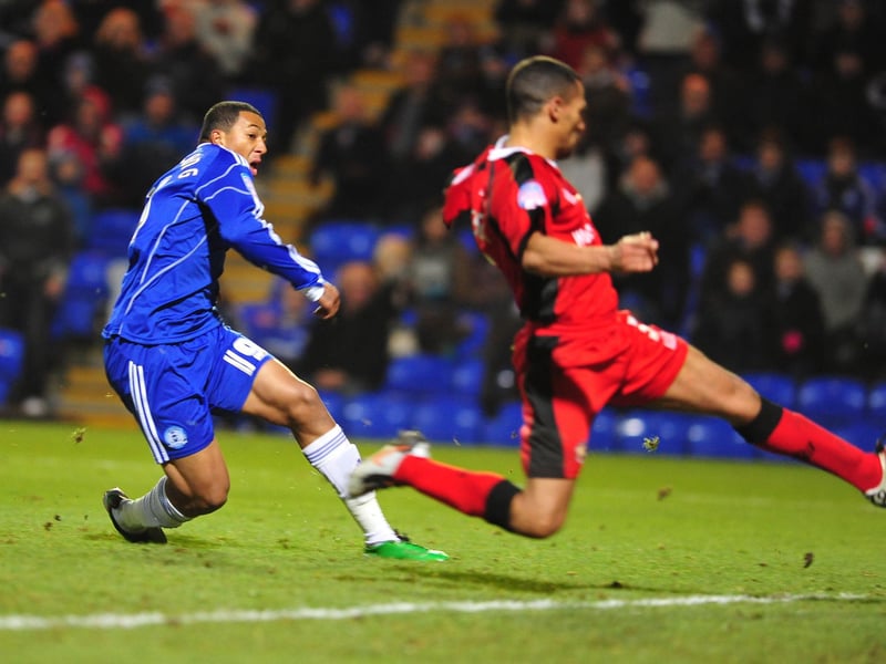 First Posh goal aged 18 years 08 months 19 days, v Walsall (pictured), January 3, 2011. Winger signed initially on loan and then permanently from Wolves. His first Posh goal came during a 4-1 home win over Walsall in League One. Scored six Posh goals in total including one in that fateful game at Crystal Palace in May, 2013. His career slumped for a while before he got his act together and played Premier League football for Cardiff City, scoring twice at Old Trafford and once at the Emirates. Now a key man at League One promotion fancies Derby County,