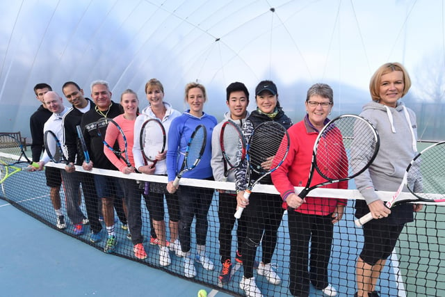 Tennis finalists in the  David Lloyd Peterborough Club championships at Thorpe Wood
