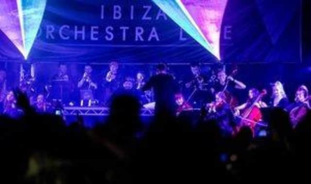 The Ibiza Orchestra is performing on The Embankment in Peterborough on Saturday